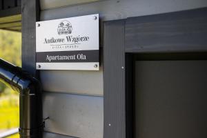 Certyfikat, podpis lub inny dokument wystawiony w obiekcie Antkowe Wzgórze