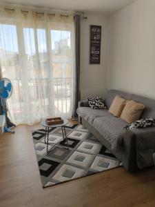 Χώρος καθιστικού στο Petit appartement