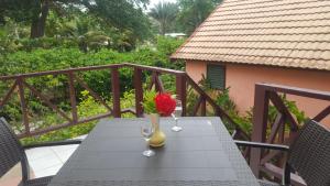 Balkon oz. terasa v nastanitvi Firefly Beach Cottages