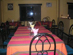 Restoran või mõni muu söögikoht majutusasutuses Planet Bhaktapur Hotel