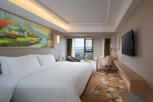 Televisyen dan/atau pusat hiburan di Vienna Hotel Yunnan Chunrong Street Qicai Yunan