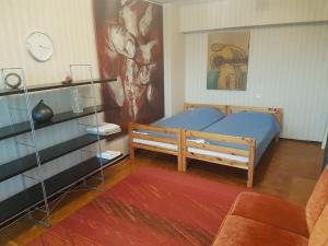 Кровать или кровати в номере Apartament Erfolg 1