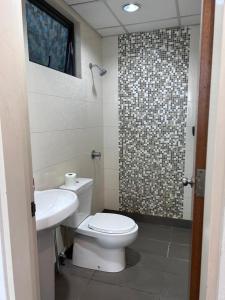 Phòng tắm tại Family Holiday Apartment