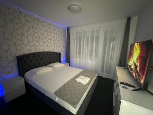 Μια τηλεόραση ή/και κέντρο ψυχαγωγίας στο Apartament Ultra Central 4