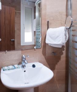 Koupelna v ubytování Hotel Hidalgo Quijada