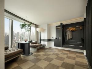 Зона вітальні в SAVHE Hotel Shenzhen Riverside Times - Free night snacks and afternoon tea