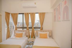 Voodi või voodid majutusasutuse Hotel Hight le mount toas