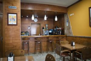 The lounge or bar area at Hotel Hidalgo Quijada