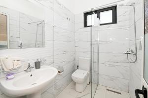 Koupelna v ubytování Hotel Fama