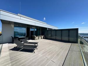Balkón alebo terasa v ubytovaní Apartament Faltom 26 Yacht Park z tarasem