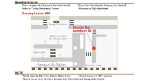 The floor plan of Fuji View Hotel