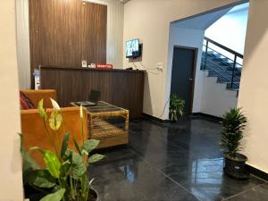 TV a/nebo společenská místnost v ubytování Cheklaa-a Backpacker's Hostel