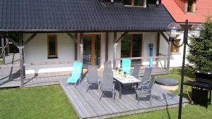 Vonkajšia záhrada v ubytovaní Apartments Světluška