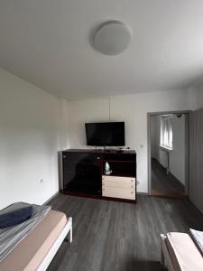 Larisa apartma的电视和/或娱乐中心