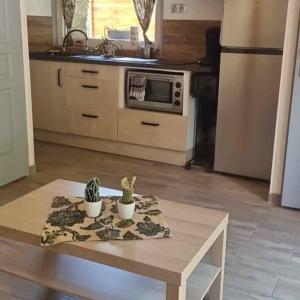 Kuchyň nebo kuchyňský kout v ubytování Gite avec piscine et terrain