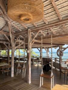 Restaurace v ubytování Appartement Bleu de Sable VUE MER résidence de vacances