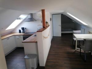 Kuchyň nebo kuchyňský kout v ubytování Gemütlich Obergeschoss Wohnung