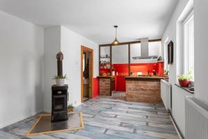 Kuchyň nebo kuchyňský kout v ubytování Apartmány 178