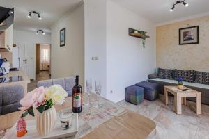 Posezení v ubytování Apartments Rose
