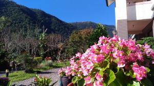 A general mountain view or a mountain view taken from the homestay