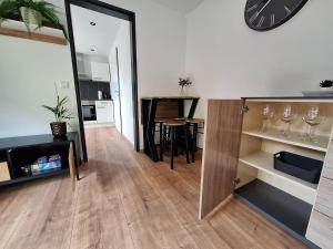 Kuchyň nebo kuchyňský kout v ubytování Ferienwohnung SeeZeit