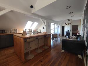 Kuchyň nebo kuchyňský kout v ubytování Apartment 58- Ruhr Nah