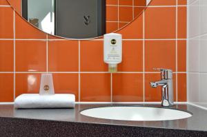 Koupelna v ubytování B&B Hotel Leipzig-City
