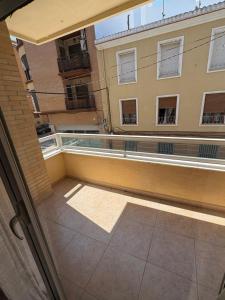a view from the balcony of a building at Pool Center in Caudete