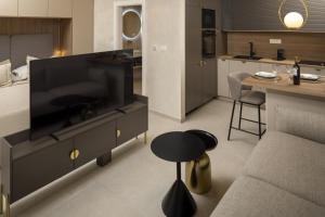 Η κουζίνα ή μικρή κουζίνα στο Villa Maja Aurelia in the centre-Romantic studio