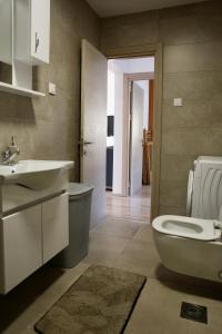 a bathroom with a sink and a toilet at Little Sunshine in Herceg-Novi +15 photos