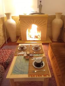 Posezení v ubytování Riad Dar Lilas