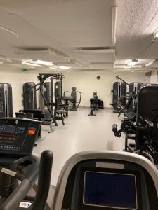 Fitness centrum a/nebo fitness zařízení v ubytování Odensvi Vandrarhem