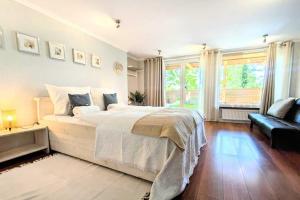Posteľ alebo postele v izbe v ubytovaní Apartment in Ko obrzeg near Sandy Beach