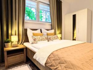 Posteľ alebo postele v izbe v ubytovaní Apartment in Ko obrzeg near Sandy Beach