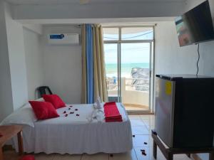 TV a/nebo společenská místnost v ubytování HOTEL PAL-MAR