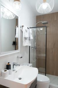 Koupelna v ubytování Bosco Hotel Boutique