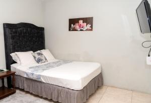 Postel nebo postele na pokoji v ubytování Mona Master suite