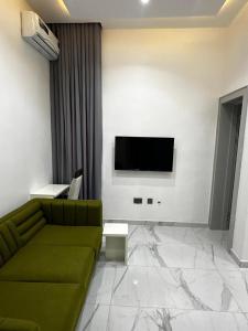 TV a/nebo společenská místnost v ubytování Ethan Apartments