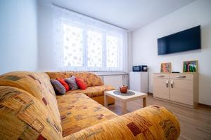 TV a/nebo společenská místnost v ubytování Hotel U Nádraží