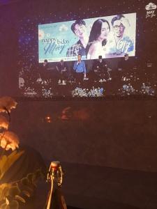 a man standing in front of a large screen at DU Home Huế in Thôn An Hòa