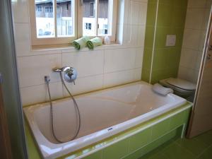 Koupelna v ubytování Cozy feel good holiday apartment in Leogang