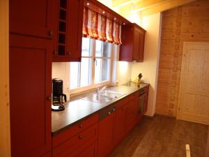 Kuchyň nebo kuchyňský kout v ubytování Cozy feel good holiday apartment in Leogang
