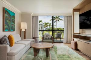 Posezení v ubytování Hilton Waikoloa Village