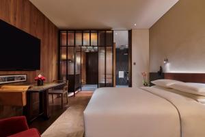 Cama o camas de una habitación en Mumian Beijing Daxing International Airport, part of Hyatt