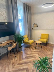 Posezení v ubytování Vanalinna Boutique Hotel