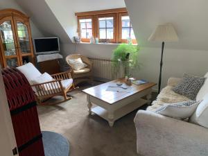 Posezení v ubytování Ferienwohnung Hügel