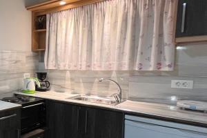 A kitchen or kitchenette at Nikos Studios