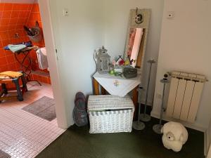 Postel nebo postele na pokoji v ubytování Ferienwohnung Hügel