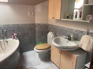 Vannituba majutusasutuses Apartman 1