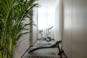 Fitness centrum a/nebo fitness zařízení v ubytování ME Hotel